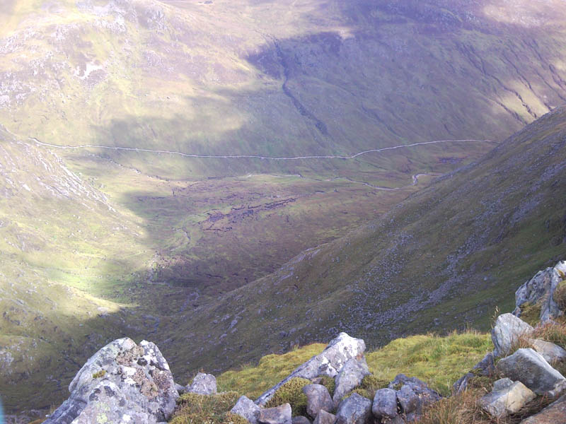 5 Looking down the valley from the second cairn