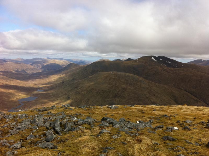 The Corbet with Affric and mullardoc munros behind