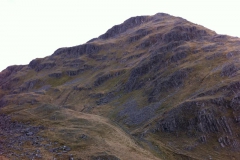 The ascent up the first top of A'Ghlas-bheinn The ascent up the first top of A'Ghlas-bheinn