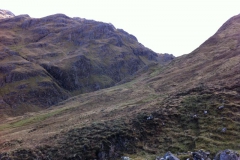 The path ahead up to Bealach an Sgairne The path ahead up to Bealach an Sgairne