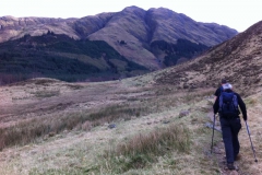 view to the ridged hillside I decended from A'Ghlas-bheinn view to the ridged hillside I decended from A'Ghlas-bheinn