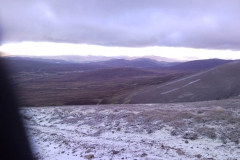 Looking towards the sun over the Monadhliath Mountains Looking towards the sun over the Monadhliath Mountains
