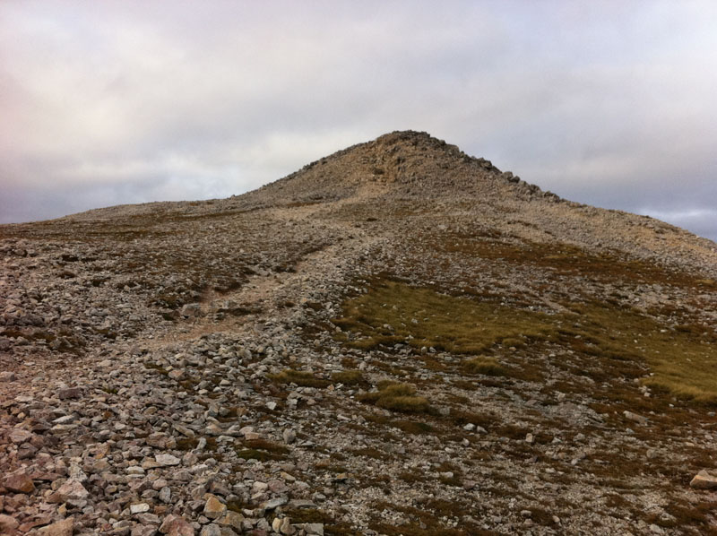final ascent to Beinn Eighe - Ruadh-stac Mor