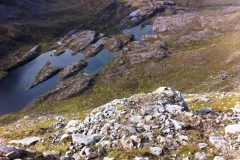 20 minutes after leaving the summit I have dropped out of the main boulder field descending 200m 20 minutes after leaving the summit I have dropped out of the main boulder field descending 200m