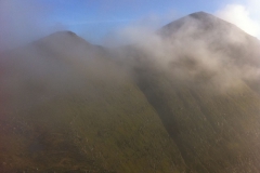 Beinn Alligin - Sgurr Mhor mist clearing Beinn Alligin - Sgurr Mhor mist clearing