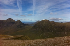 Beinn Alligin laft Bean Dearg right awesome view Beinn Alligin laft Bean Dearg right awesome view