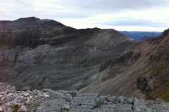 Beinn Eighe - Spidean Coire nan Clach in site as light is fading Beinn Eighe - Spidean Coire nan Clach in site as light is fading