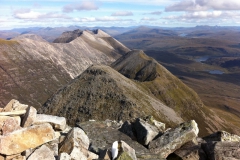 Beinn Eighe on the left Beinn Eighe on the left