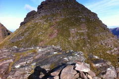 Easy ascent up the third horn Easy ascent up the third horn