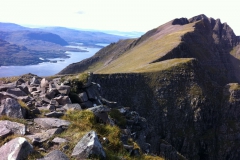 Looking back at Liathach - Mullach an Rathain Looking back at Liathach - Mullach an Rathain