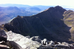 Looking back at Liathach ridge Looking back at Liathach ridge