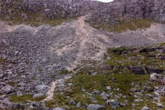 The scree chute The scree chute
