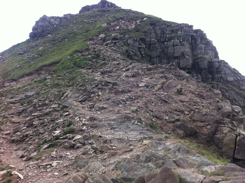 Steepish ascent up Cadha Gobhlach