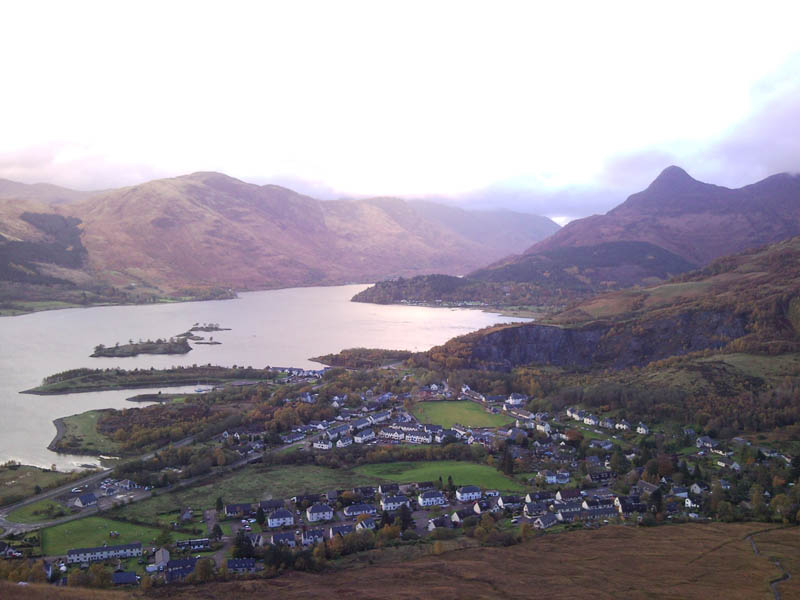 Pap of Glencoe, Loch Leven and Mam na Gualainn from 300m