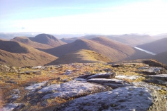 view along Meall Gharb to Beinn and Achaladiar Beinn Mhanach view along Meall Gharb to Beinn and Achaladiar Beinn Mhanach