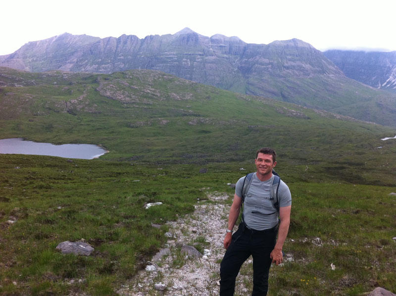 looking back at Liathach