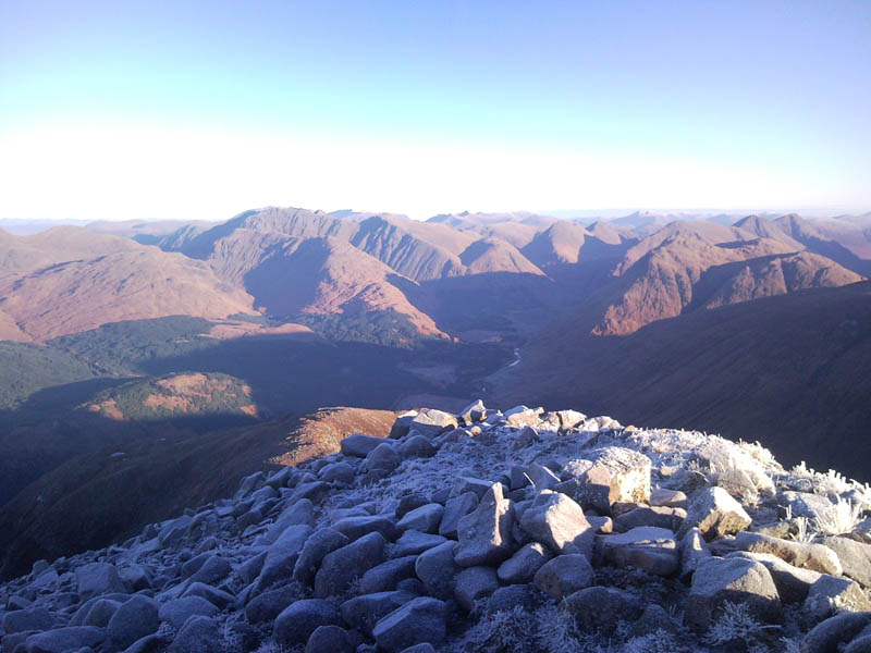 Looking North Eastish to Glen coe and beyond