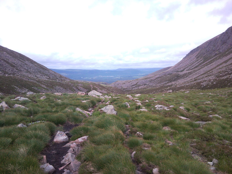11 View to Aviemore from Lairig Ghru