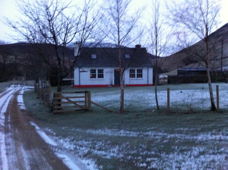 white cottage