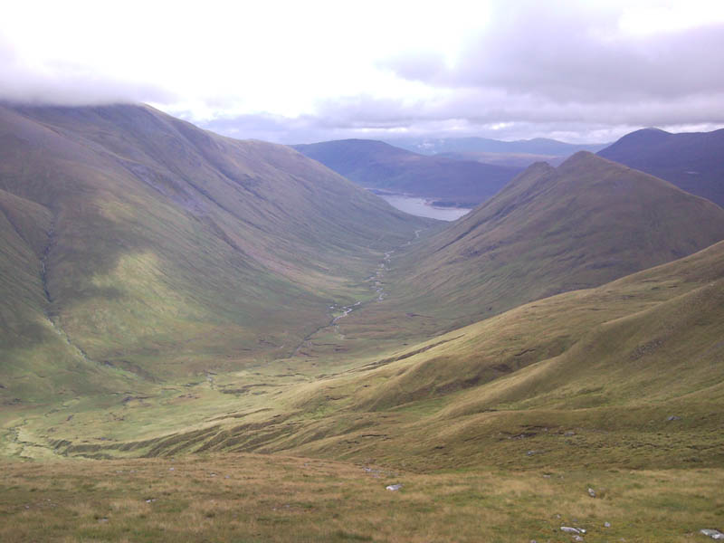 10 View down the valley to Loch Cluanie