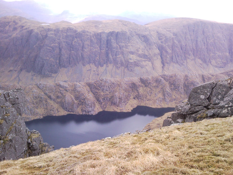 11 Looking over Loch Ghorm Mor and Impressive buttresses from A Mhaigdean