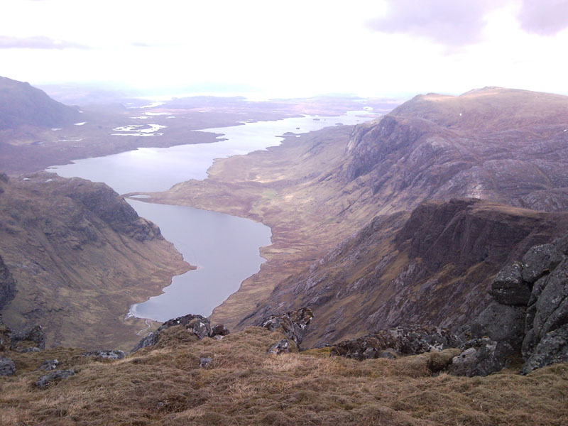 9 View out to Fionn Loch from A Mhaigdean