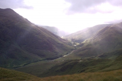 4 view back up the road fromBeallach Bealach na Craoibhe 4 view back up the road fromBeallach Bealach na Craoibhe