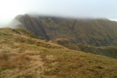 Ladhar Bheinn in the clag Ladhar Bheinn in the clag