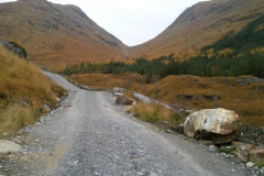 The bealach below Streap The bealach below Streap