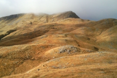 The undulating humps from Mam Barrisdale Path to Stob a Chearcall The undulating humps from Mam Barrisdale Path to Stob a Chearcall