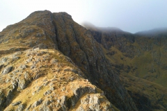 Tough ascent from Beallach Coire Dhorrcail Tough ascent from Beallach Coire Dhorrcail