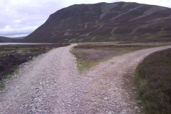 15 take the right fork in the track near the Loch 15 take the right fork in the track near the Loch