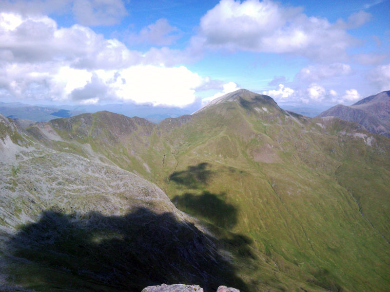 Looking back to Stob Choire Mhail