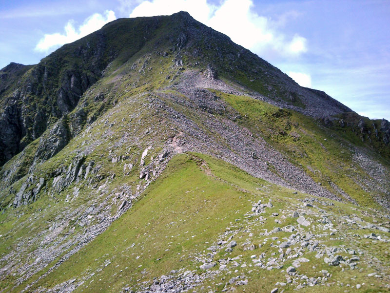 Looking back up Am Bodach