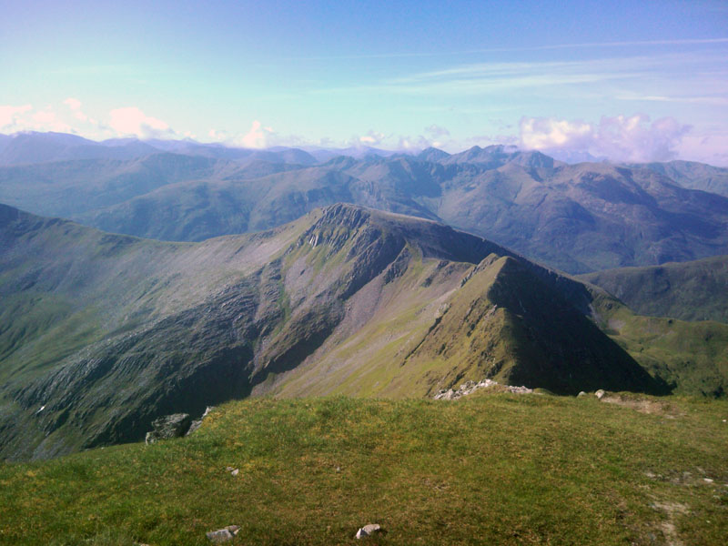 South to Sgur an Lubhair and beyond to the Aonach Eagach and the Beuchails etc