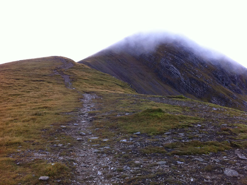the route up Stob Coire Easain