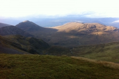 Sgurr Inse and Cruach Inse from the beallach below Stob Coire Easain