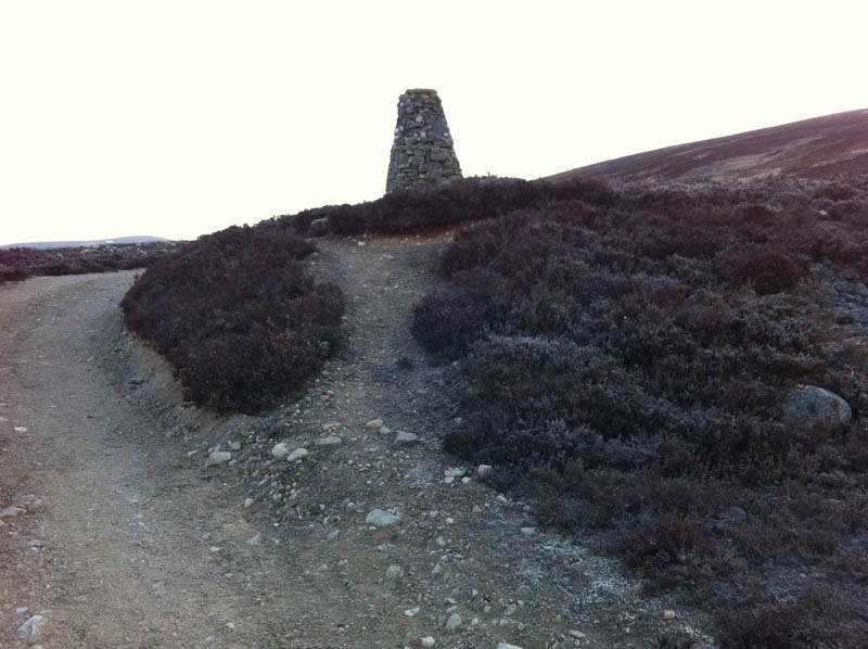 the cairn after 4km