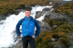 Andrew at the waterfall Andrew at the waterfall