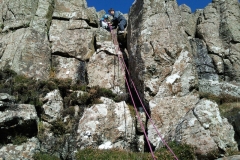 Megan getting ready to Abseil Megan getting ready to Abseil
