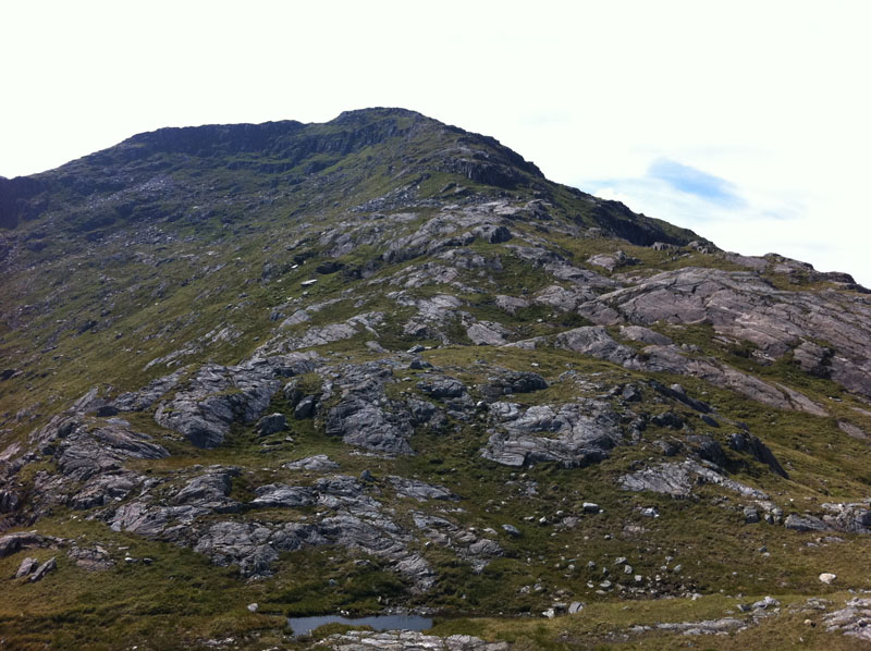 Final ascent to Sgurr nan Coireachan