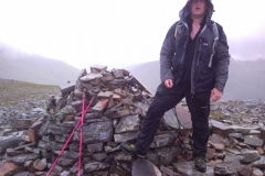 Gordon on Meall a'Chrasgaidh summit Gordon on Meall a'Chrasgaidh summit