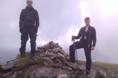 Paul and gordon on Sgurr nan Each summit Paul and gordon on Sgurr nan Each summit